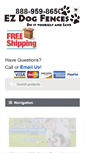 Mobile Screenshot of ezdogfences.com